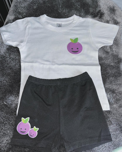 Fruit shorts sets