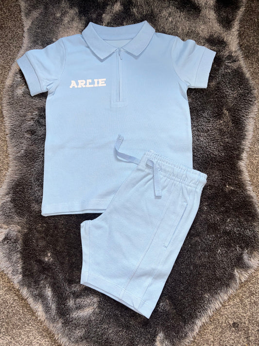 Boys polo personalised sets