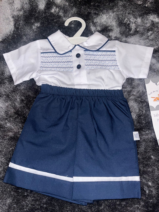 Navy Shorts Set