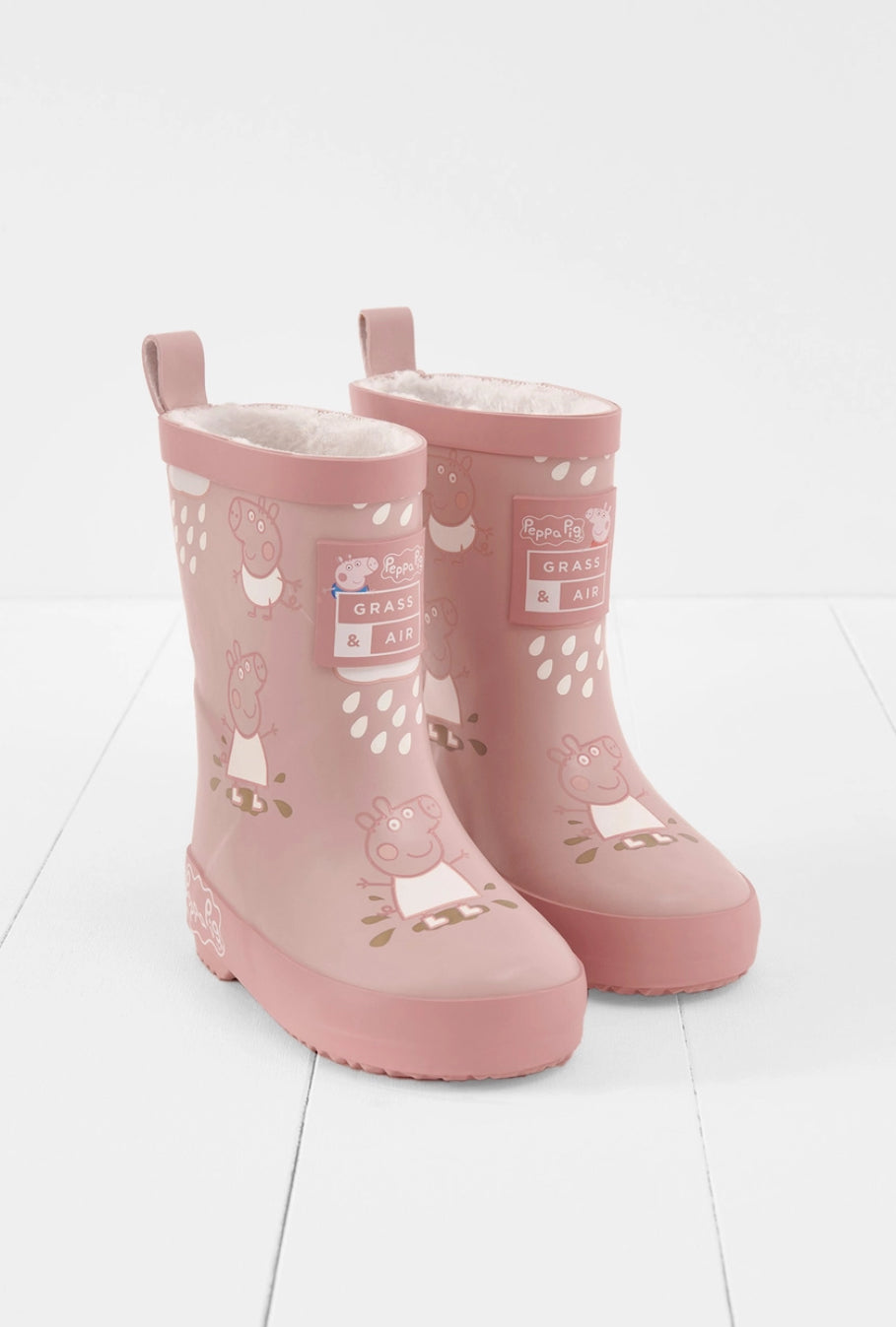 Pink Peppa pig wellies